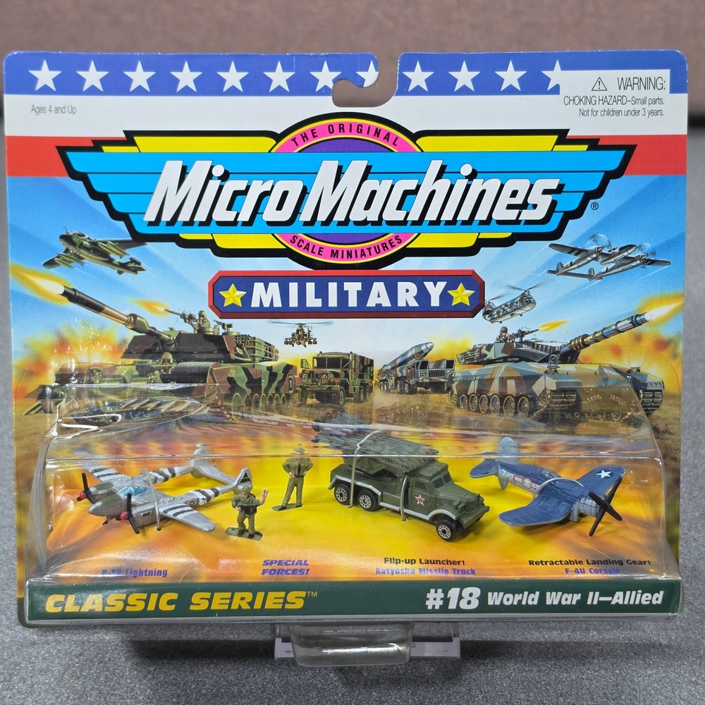 Micro Machines Military Toy Multi New WWII Allied Classic Series 18 Galoob